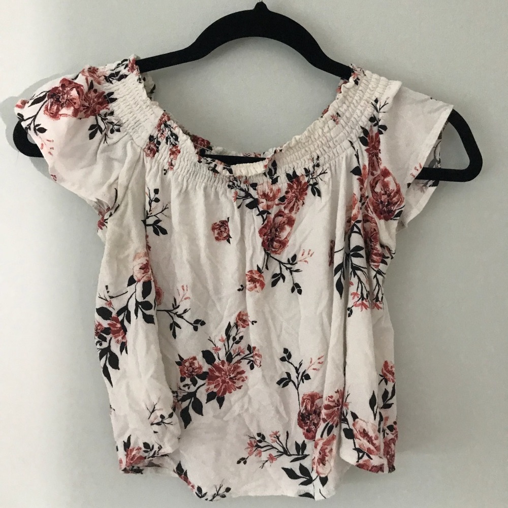 Floral Off The Shoulder Top
